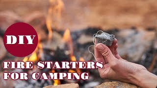 DIY Fire Starters for Camping [upl. by Kcirrem]