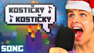 Český VÁNOČNÍ MINECRAFT SONG  Kostičky Kostičky [upl. by Eskil482]