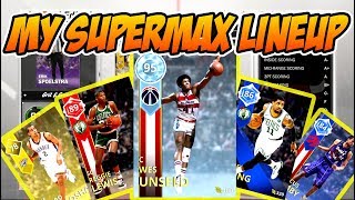 MY SUPERMAX ROUND 2 LINEUP FT DIAMOND WES UNSELD NBA 2k18 MYTEAM [upl. by Nelehyram]