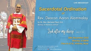 Sacerdotal Ordination of Rev Deacon Aaron Alammalay [upl. by Karita283]