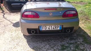 Mg tf 160 custom stainless steel exhaust [upl. by Dagmar781]