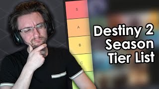 The definitive Destiny 2 Season 123 and expansion tier list [upl. by Zuleika]