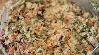 Cabbage Slaw for Fish TACOS  Repollo para Tacos De Pescado [upl. by Nwahsud]