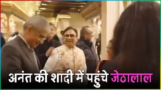 Dilip Joshi Aka Jethalal Reached At Anant Ambani And Radhika Merchant Wedding [upl. by Ehtyaf]