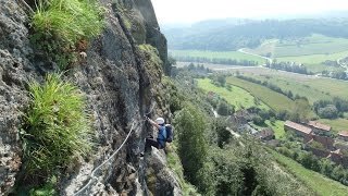 Klettersteig Ausgerutscht und ins Seil gefallen [upl. by Dermott]