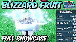 NEW Blizzard Fruit FULL SHOWCASE  Blox Fruits Blizzard Fruit Full Showcase amp Review [upl. by Nihs300]