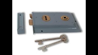 Teardown of a 2 lever lock very easy to pick mortise external mounted lock [upl. by Kahlil]