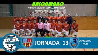 J13 CH LA SALLE MONTCADA A  FINESTRELLES SC HANDBOL ESPLUGUES [upl. by Tnayrb400]