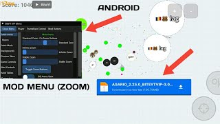 AGARIO MOD MENU BITE YT 2250 LATEST VERISION ZOOM FOR ANDROID TUTORIAL AGARIO MOBILE [upl. by Ahsineg]