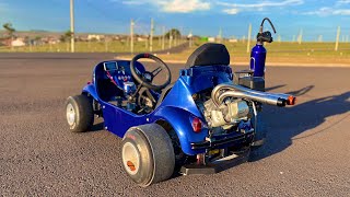 construindo um Go kart caseiro de Drift video completo [upl. by Ellekim904]