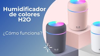 Humidificador H2O de colores 300 ml  Unboxing [upl. by Elicia]