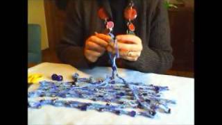 tutorial collana uncinetto in lanawmv by wwwmerceriaclarettacom [upl. by Ibocaj]