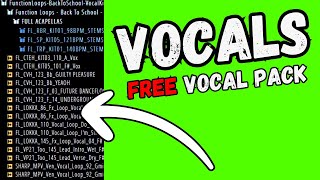 Free Vocal Sample Pack  Royalty Free Vocals  Vocal Sample Pack  By functionloops [upl. by Imarej]