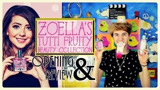 ZOELLA BEAUTY  TUTTI FRUITY COLLECTION OPENINGREVIEW  MARK FERRIS [upl. by Inalaehon]