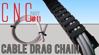 First DIY CNC build part 11  CABLE DRAG chains and WIRING stepper motors [upl. by Barthel807]