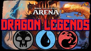 Dragon Gods Vengeance  MTG Arena  Grixis Legendary Dragon Tribal Kamigawa AlchemyStandard Deck [upl. by Kirat355]