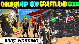 Golden Hip Hop Bundle Map Code  Free Fire Craftland Code  FF Craftland Map Code  New Craftland [upl. by Sualk]