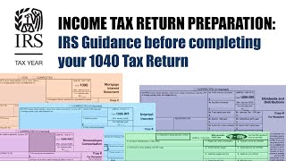 Top IRS Tip before starting 1040 Individual Income Tax Return [upl. by Yeo]