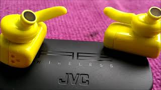 JVC HAET90BTY True Wireless Headphones No Commentary  Full Unboxing [upl. by Niffirg]