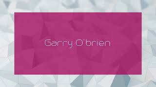 Garry Obrien  appearance [upl. by Assenar990]