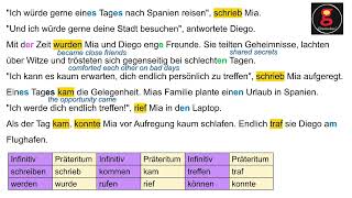 Short German story A2 im Präteritum [upl. by Novaj758]