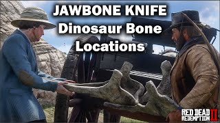 Jawbone Knife and all the Dinosaur Bone Locations in Red Dead Redemption 2 [upl. by Yrag]