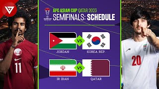 🔵 SemiFinals Schedule AFC Asian Cup 2023 2024  Match Fixtures [upl. by Ellissa]