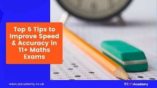 Top 5 Tips to Improve Speed amp Accuracy in 11 Maths Exams  PiAcademy [upl. by Ackerman608]