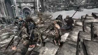 Skyrim Battles  Nord Army vs Orc Army 22 [upl. by Niwrad]