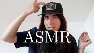 ASMR  Whispered Hat Collection Clicky  Crisp Whispers Fabric Scratching [upl. by Pahl]