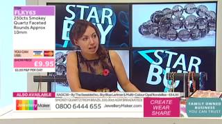 Tanzanite on The Late Show JewelleryMaker LIVE 02112014 [upl. by Oza499]