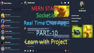 Real Time Chat App Node JS React Express MongoDB SocketIo MERN User Login Backend 10 [upl. by Kilah]