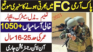 Join FC Balochistan Jobs 2021  Join Frontier Corps South Batch No 70 Jobs 2021  New FC Jobs 2021 [upl. by Poppas10]