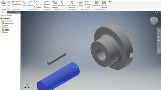 Autocad Inventor 2019  Oldham Coupling  sub assembly and assembly [upl. by Adriell]