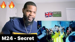 M24  Secret Official Video  AMERICAN REACTS🔥🇺🇸 [upl. by Ibocaj]