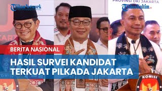 Hasil Survei Elektabilitas Kandidat Terkuat Pilkada Jakarta 2024 [upl. by Whitney]