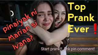 Pinaiyak ni Marian Rivera si Ivana Alawi 2  Start prank Link pin comment [upl. by Adnilim]