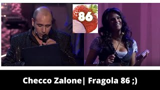 Checco ZaloneFRAGOLA 86  con Arisa dal Checco Zalone Show [upl. by Anomahs]