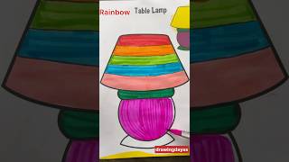 DIY Rainbow 🌈🌈 Table Lamp 😱 Art art shorts ytshorts diy kids [upl. by Gerardo]