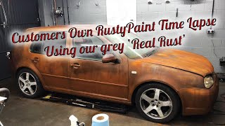 Customers Own Rusty Patina Paint How to time lapse video [upl. by Colinson]