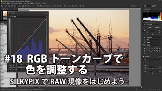 SILKYPIXでRAW現像をはじめよう 18 RGBトーンカーブで色を調整する [upl. by Nylssej]