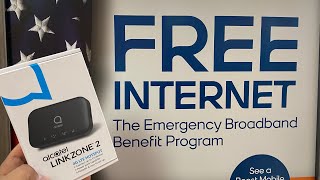 Free Internet From Boost Mobile Ebbp program Alcatel Linkzone 2 Hotspot unboxing [upl. by Ecinaej611]