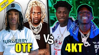 OTF LIL DURKS CREW VS 4KT NBA YOUNGBOYS CREW [upl. by Yecies]