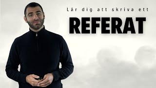 Lär dig att skriva ett REFERAT [upl. by Hilary]