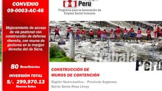 Proyectos en el Programa TRABAJA PERÚ [upl. by Wrdna]