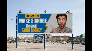 How To Design Signage  How To Create Signage Design  Signage Design Photoshop [upl. by Phyllys702]