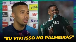 GABRIEL JESUS LEMBRA PALMEIRAS 2016 APÓS JOGO DO ARSENAL [upl. by Leuqer]