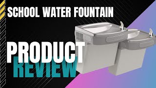 Elkay Cooler Push BarActivated water fountain review [upl. by Schellens]