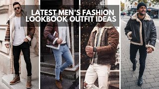 15 Ways To Wear A Shearling JACKET  Different Ways to Style Shearling Coat  Mens Fashion Lookbook [upl. by Duyne]