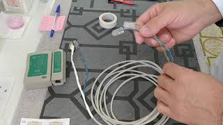 Tutorial 44 Parti Come Sdoppiare Un Solo Cavo Lan Cat5eCat6 Usando 24 Connettori RJ45 [upl. by Sualkcin442]